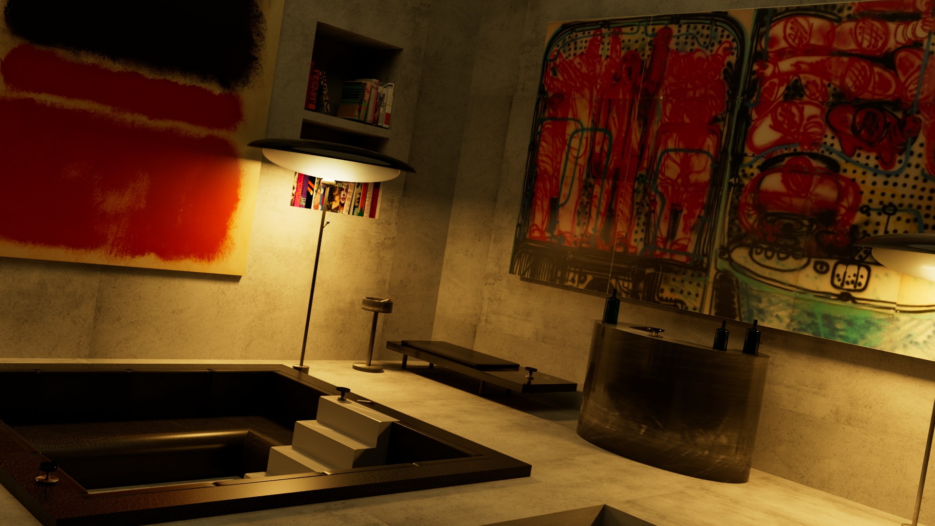 3D room render
